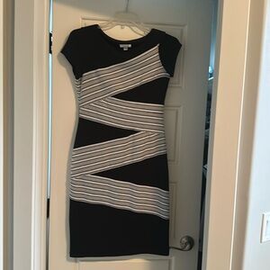 London Times size 10 black/ cream dress.